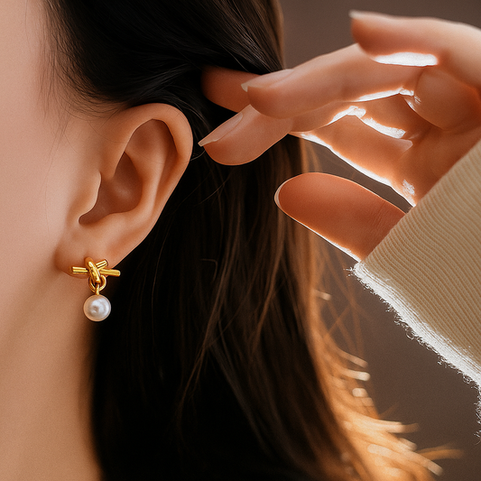 Pearl Drops Earings by Furniffy™