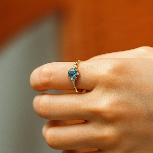 S925 Silver Topaz Zircon Ring by Furniffy™
